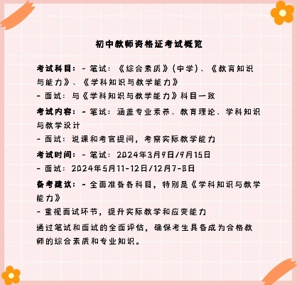 教资考试时间，机遇与挑战并存